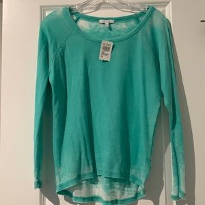 Women’s size small Delia’s thermal burnout long sleeve mint